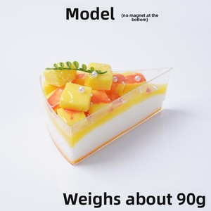 สติกเกอร์ติดตู้เย็นรูปเค้กมะม่วง Xc PU รุ่น 2024 ของเล่นอาหารจำลอง เค้กมูส ของตกแต่งร้านขนม สำหรับเด็กอายุ 8-13 ปี ใช้ได้ทั้งเด็กชายและเด็กหญิง - Product Image 6