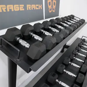 Dumbbell 제조 고무 입히는 육 머리 도매 kg lbs