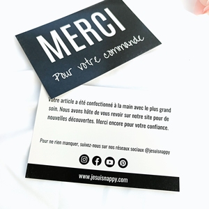 Cartes de remerciement de marque de haute qualité, cartes postales personnalisées imprimées recto-verso, cartes de remerciement professionnelles - Product Image 3
