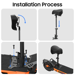 Asiento Plegable Tufront Soft Kukirin para Patinete Eléctrico Ninebot ES1 ES2 ES4, Resistente a Explosiones, Absorción de Impactos, 36v - Product Image 6