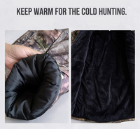 Vêtements de chasse imperméables, veste d'hiver pour homme, uniforme de chasse tactique, sweat-shirt de chasse chaud en polyester, gilet de chasse en terrain ouvert, orange