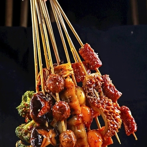 Brochetas de Bambú Naturales de Color Natural, Económicas y Desechables para Barbacoa - Product Image 5