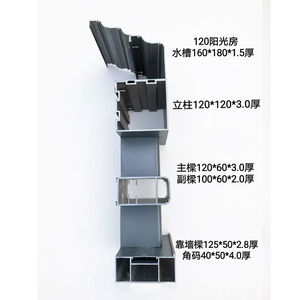 Serre en verre trempé de conception nouvelle, sur mesure, en aluminium, pour <span class=keywords><strong>solarium</strong></span> - Product Image 4