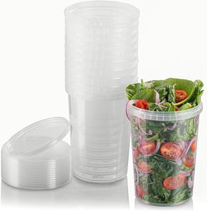 Conteneur de stockage en plastique empilable et étanche pour aliments, boîte à lunch de 32 oz - Product Image 1