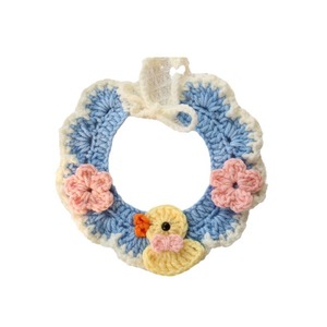 Collier tricoté à la main pour animaux de compagnie, bavoir en fil pour chat, collier décoratif, joli bavoir tricoté pour chien, lapin - Product Image 4