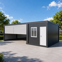 Garages préfabriqués en conteneurs pour l'auto-assemblage, abris de voiture modulaires personnalisables et unités de stockage