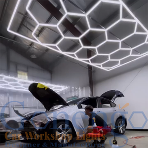 Meilleures ventes Baie de service <span class=keywords><strong>automobile</strong></span> Led Hexagone Salon de coiffure <span class=keywords><strong>Garage</strong></span> Kit Lampe décorative moderne - Product Image 6