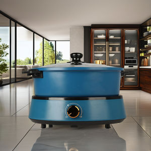 Pot chauffant électrique double face antiadhésif et amovible, capacité de 5L, contrôle multi-puissance, économie d'énergie pour usage domestique - Product Image 5