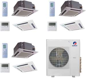 Système HVAC Multi-Split DC Inverter 48000 BTU 1.5 Zone Free Match R32 Pompe à Chaleur <span class=keywords><strong>Climatisation</strong></span> Centrale Multi-Zones - Product Image 1