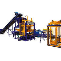 Machine de fabrication de blocs à verrouillage automatique hydraulique QT4-16, machine à paver en cendres volantes, prix de la machine