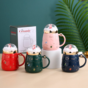 Tazza Regalo di Natale, Tazza in Ceramica Creativa per Uso Quotidiano, Souvenir Natalizio con Disegni Cartoon - Product Image 5