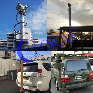 12V 24V Telescopic Mast 3 20 Meter Lighting <b>Cameras</b> Solar Tower Powerful Lifting Pole Customized Aluminum 20KG OK-DD03SJ Telesco - Product Image 2