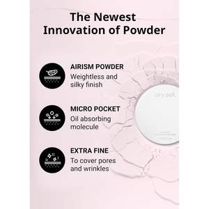 Poudre compacte rose Missha Airy Pot 5g, poudre fixante translucide pour un fini naturel et éclatant - Product Image 5