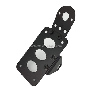 Soporte de placa de <span class=keywords><strong>matrícula</strong></span> para Sportster Bobber Chopper, soporte para <span class=keywords><strong>matrícula</strong></span>, Horizontal, Vertical, personalizado, color negro, RTS - Product Image 6