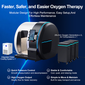 Medical HBOT Human Home Portable Capsule Oxygenation 2.0 ATA 2 Person Seated Multiplace Hard Shell <strong>Hyperbaric</strong> Oxygen <strong>Chamber</strong> - Product Image 3