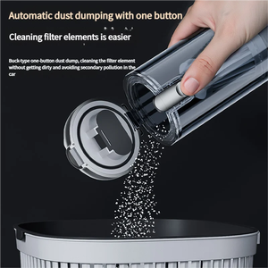 Aspirateur de voiture sans fil sans balais, souffleur d'air haute puissance 20000Pa 6000mAh, pour le nettoyage des poussières à la maison et en voiture - Product Image 2