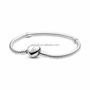 Pulsera Original para Mujer, Joyería, Regalo <span class=keywords><strong>de</strong></span> Cumpleaños, 100% <span class=keywords><strong>Plata</strong></span> <span class=keywords><strong>de</strong></span> <span class=keywords><strong>Ley</strong></span> S925, Alta Calidad, Brazalete con Dijes Clásicos <span class=keywords><strong>de</strong></span> Dora - Product Image 4