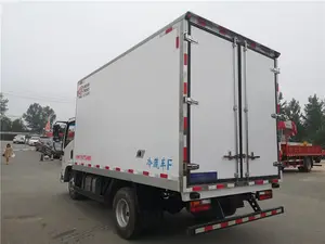 Shaanqi Delong 4.2m Meat Hook Refrigerated Truck Custom Insulated Body Transport Meat Refrigerated Truck