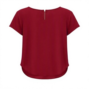 T-shirt à manches courtes pour femmes grandes tailles, de haute qualité, respirant, 100% coton, vêtements décontractés pour femmes, logo personnalisé - Product Image 5