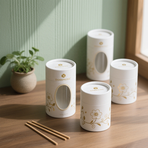 กล่องกระดาษแข็งทรงกลมแบบกำหนดเองสำหรับบรรจุภัณฑ์เทียนหอม ดีไซน์หรูหรา ย่อยสลายได้ พร้อมหน้าต่าง PVC - Product Image 4