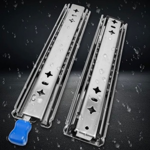 Corredera Moderna de Acero de 53mm con Extensión Total, Tres Secciones, Rodamiento de Bolas, Cierre Suave, de Alta Resistencia para Cajones de Cocina y Sala de Estar - Product Image 6
