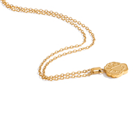 Collier pendentif chou mignon en acier inoxydable XY 1044 plaqué or 18 carats PVD, élégant, unique et étanche
