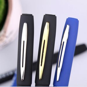 Custom Logo Printed Matte Blue Gel <b>Pen</b>, Smooth Writing Retractable <b>Pen</b> with Metal Clip, Promotional <b>Pen</b> for School - Product Image 5