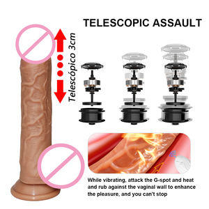 Dildo Vibrador <span class=keywords><strong>de</strong></span> Silicona Suave con Calefacción, Juguete Sexual para Mujeres, 100% Impermeable, Juguete Adulto Portátil para Parejas, Vibrador Realista - Product Image 2