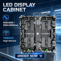 Module d'affichage LED extérieur P3.91 500x500mm, écran LED d'arrière-plan intérieur à installation rapide
