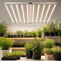 Lampe de culture LED pliable à spectre complet haute efficacité 1100W avec conception modulaire détachable pour la culture en serre