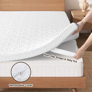 Colchón de espuma viscoelástica de Gel suave de flujo de aire ventilado de doble capa de 2 pulgadas - Product Image 5