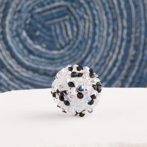 Mélange de luxe bricolage strass perles Disco grosses perles de Gumball avec strass pour bricolage stylo chaîne bijoux marquage - Product Image 5