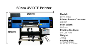 <b>A1</b> 60cm I3200 Printhead Uv DTF Inkjet Printing Roll Film Transfer <b>Printer</b> Machine - Product Image 5