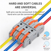 JINH Universal-Schnell spleiß anschlüsse 1P Zweiadrige Steck kabel anschlüsse für 0, 08-4 mm2 LED Power Electric Wire Copper Contact