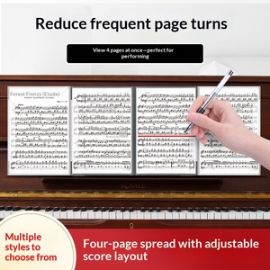 Porta Spartiti e Partiture Regolabile, Clip Musicale <span class=keywords><strong>in</strong></span> ABS per Studenti, Formato A4, PERSEUS - Product Image 5
