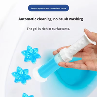 Gel désodorisant et nettoyant durable pour toilettes, anti-odeurs et anti-taches, avec fonction détartrante, parfumé