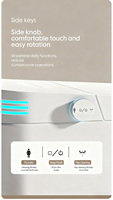 Bidet de douche intelligent avec siège chauffant, conception sans réservoir, design allongé en S, pour salle de bain européenne moderne, luxe, télécommande intelligente