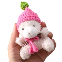 Nouvelle Arrivée : Mini Poupée en Peluche Douce pour Filles, Mignonne et Adorable, avec Chapeau en Fil Tricoté au Crochet, Accessoires DIY pour Tenue de Poupée Faite Main