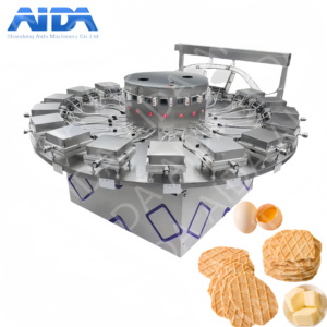 <span class=keywords><strong>AIDA</strong></span> Machine à gaufres rotatives pour crêpes commerciales de type doux et croustillant Machine à gaufres personnalisée Machine à sandwich pour gaufres - Product Image 1
