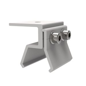 Braket pemasangan Panel surya, kunci klip klem dudukan aluminium atap jahitan berdiri - Product Image 1