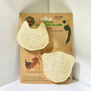 Jouet à mâcher en luffa naturel écologique Jouet doux et biodégradable pour animaux de compagnie pour chiens et chats - Product Image 1