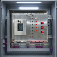 Panneau de commande électrique antidéflagrant pour l'énergie et l'éclairage, SS316L IP66 Exdb IIB T4 Gb 220V 50A, pour l'industrie pétrolière et gazière