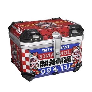 Motorcycles accessories 45L factory direct motorcycle ABS tail boxes colorful box for motorcycle with lining and backrest
