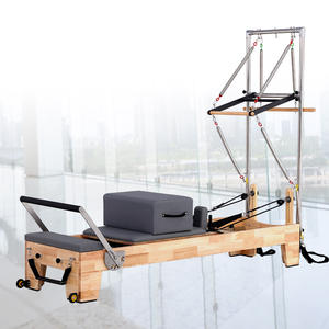 Réformateur de Pilates avec tour Yoga Core Bed Body Balance Reformers Equipment Pilates Half Tower Oak Wood Pilates <span class=keywords><strong>Reformer</strong></span> Machine - Product Image 2