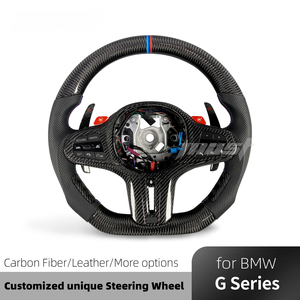 Volante Personalizado de Fibra de Carbono Real para BMW G05 G20 G30 G2X G3X X5 X3M X4M M2 M3 M4 M5 <span class=keywords><strong>M8</strong></span> Z4 840i 740i 540i 440i 340i 330i - Product Image 2