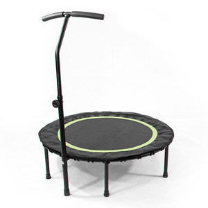 Trampolín de <span class=keywords><strong>fitness</strong></span> Diámetro interior 1 metro para adultos con asa Cuerda elástica Cama que rebota redonda - Product Image 1