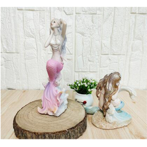 <strong>Mermaid</strong> Princess Sculpture Resin <strong>Mermaid</strong> Statue Figurine Fish tank Decoration - Product Image 4