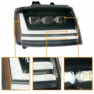 <span class=keywords><strong>Chevrolet</strong></span> Truck SUV Tahoe Suburban Avalanche LED Par de faros <span class=keywords><strong>Combo</strong></span> Kit 9005 HB3 H11 Doble haz 6000K Blanco Fácil instalación - Product Image 4