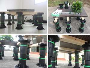Pieds de support réglables de qualité supérieure pour la personnalisation du pavage, vente chaude, matériau durable, longue durée de vie, pour les sols de jardin et de terrasse - Product Image 3