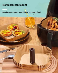 Oferta Especial: 100 Piezas de Papel Cuadrado para Freír al Aire, 7.9 Pulgadas, Papel Desechable para Freír al Aire, Grado Alimenticio - Product Image 1